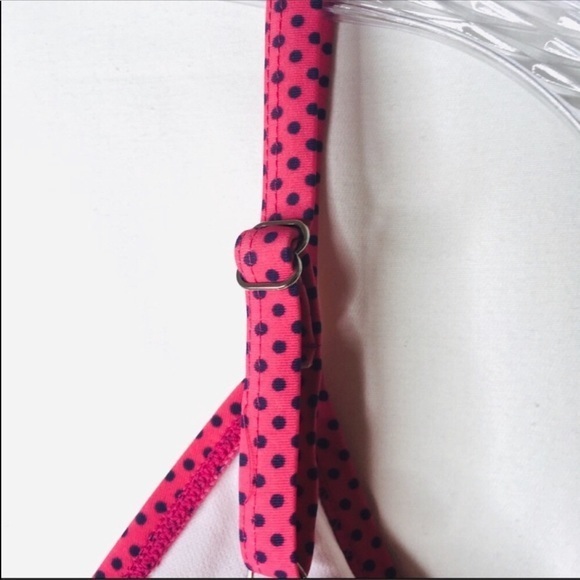 NEW Jantzen Classic pink swimsuit bow 14 Large adjustable straps L free shipping - Picture 7 of 8